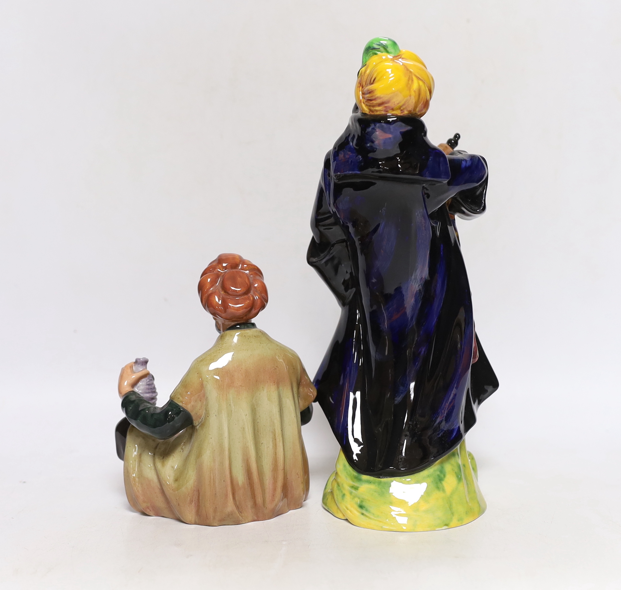 Two Doulton figures Omar Khayyam and Blue Beard, 28cm